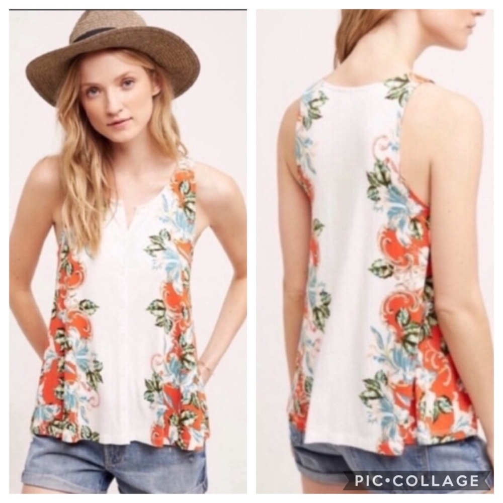 Anthropologie akemi kin tank top Sz med